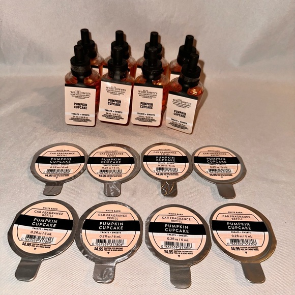 BBW Pumpkin Cupcake Wallflower Refills + Car Scent - Picture 2 of 2